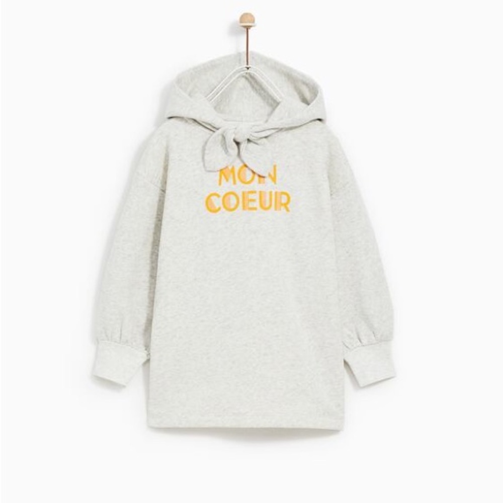 Zara girls "MON COEUR" SWEATSHIRT